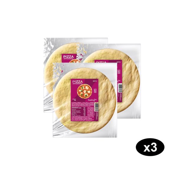 Offerta 3× Pizza Artigianale Keto – Solo 5% Carboidrati, Pronta in 5 Minuti!