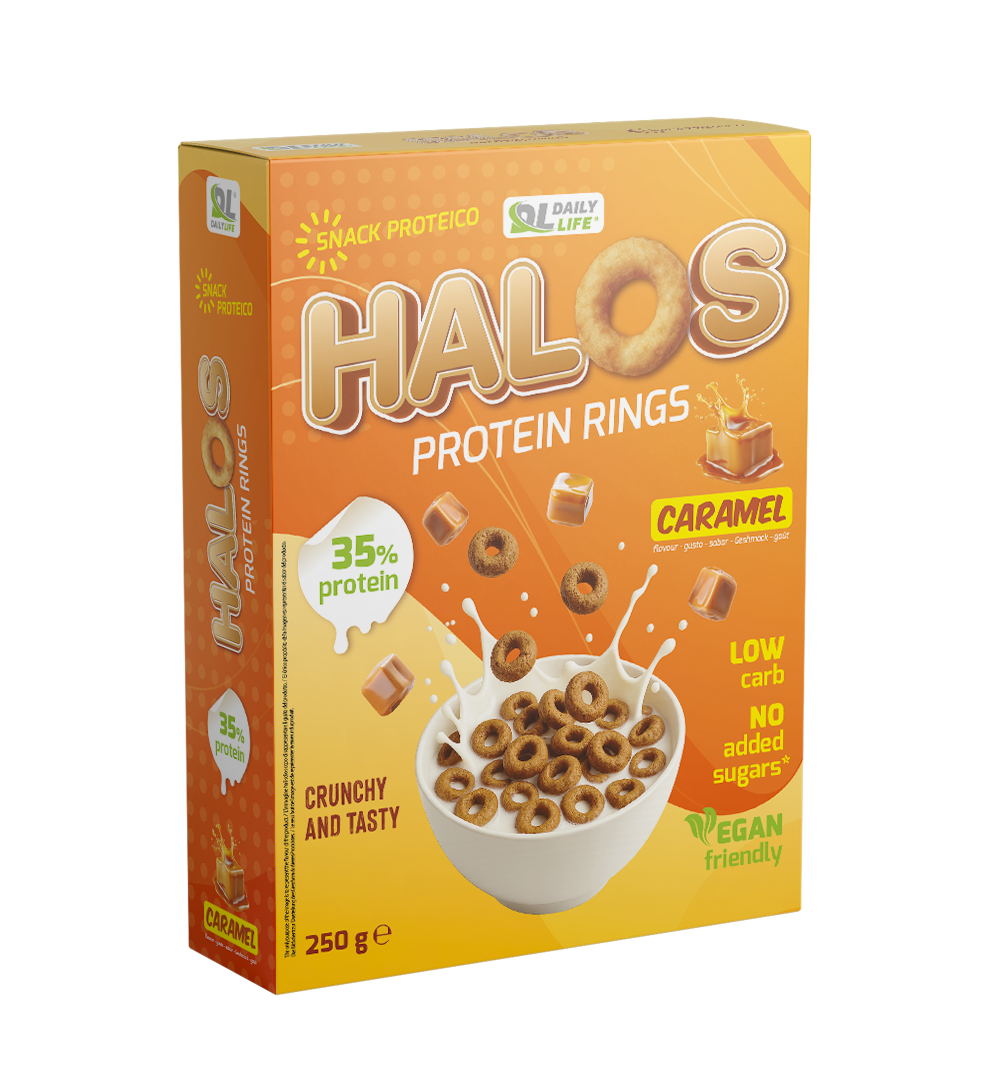 Cereali Halos proteici al Caramello