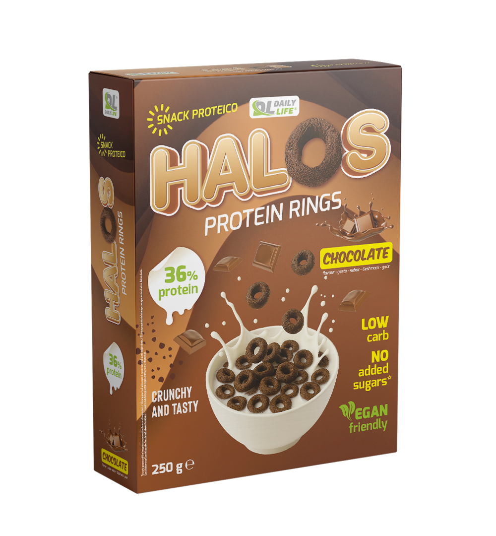 HALOS Protein Rings - Cereali Proteici Senza Zuccheri al cioccolato