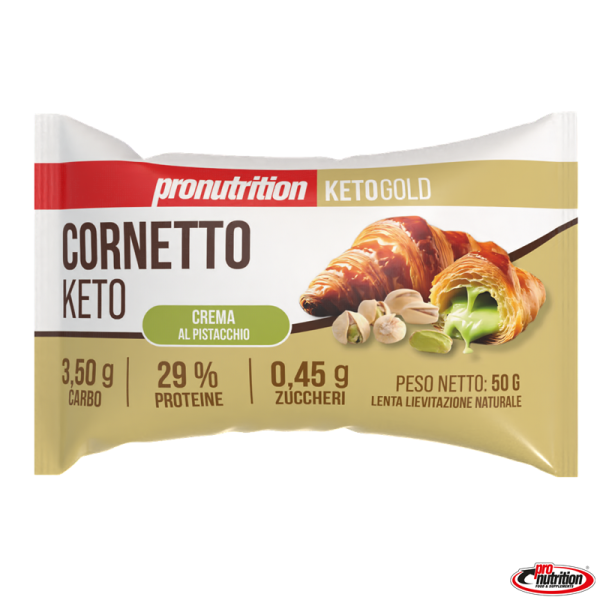 Cornetto Chetogenico Ripieno di crema pistacchio