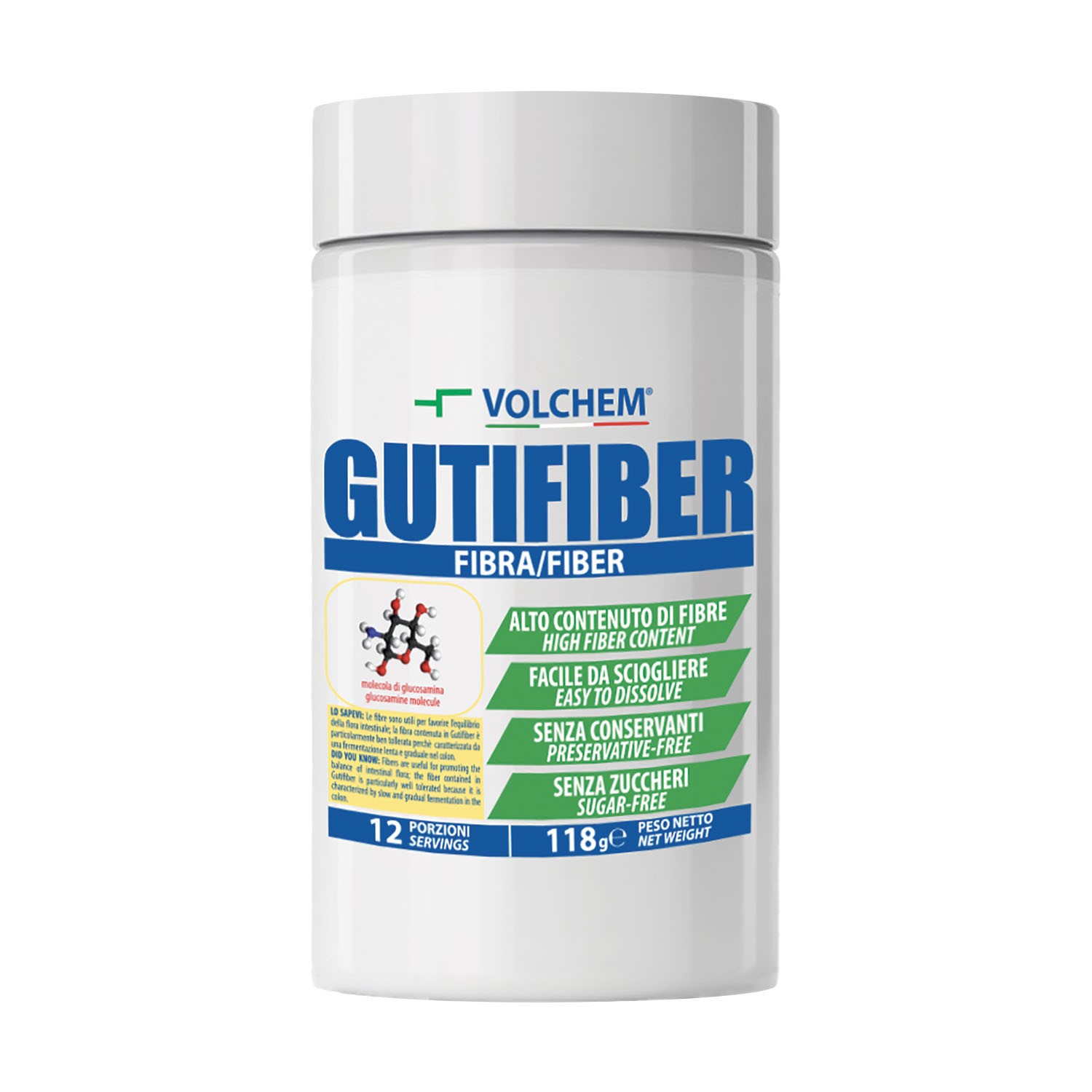 Gutifiber - Integratore di Fibre Solubili Fermentabili e Prebiotiche