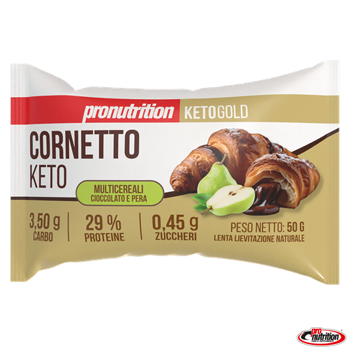 Cornetto Chetogenico Ripieno di cioccolato e pera
