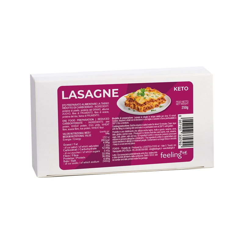 Lasagne pasta proteica