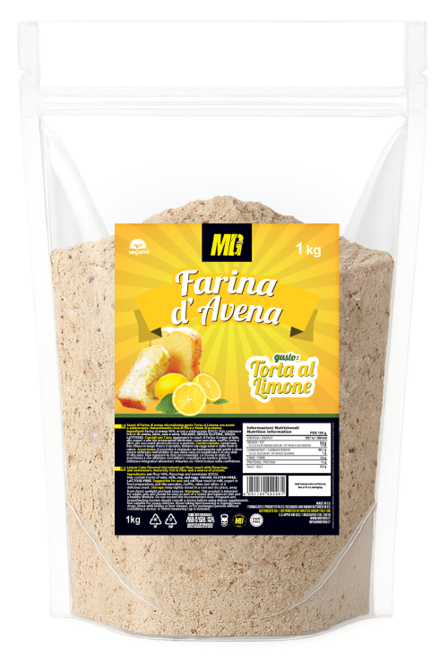 Farina d'Avena Micronizzata gusto Torta al Limone