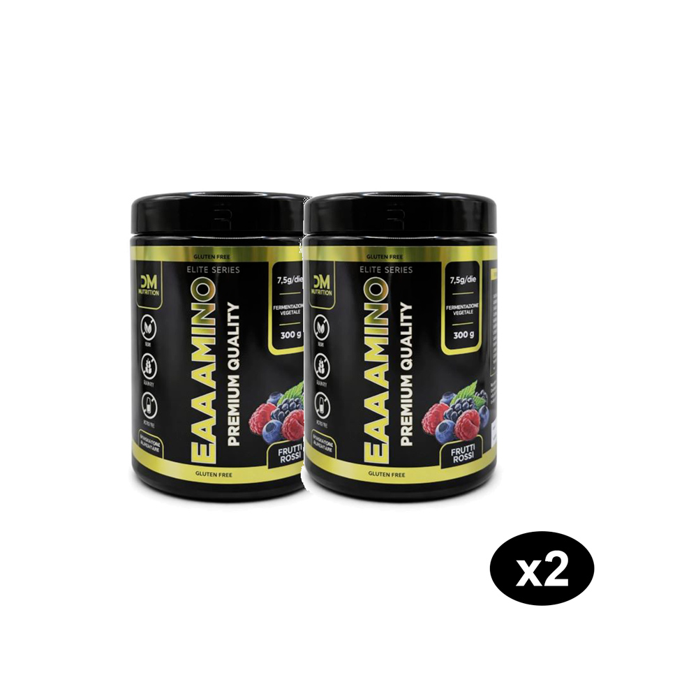 Duopack Aminoacidi Essenziali in polvere Frutti Rossi DM Nutrition