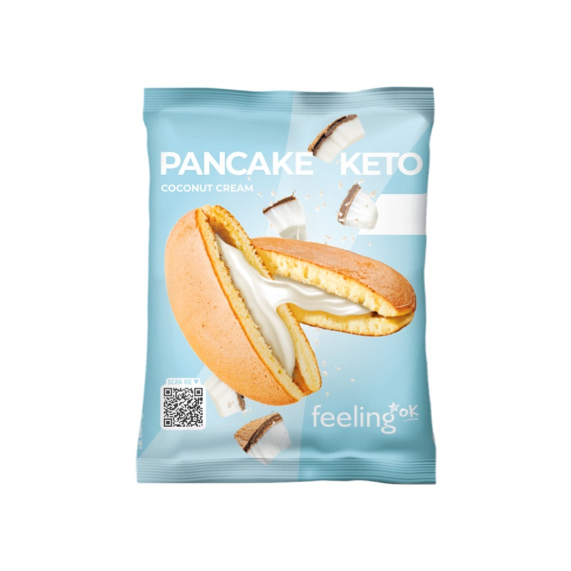 Pancake proteico monoporzione ripieno al cocco